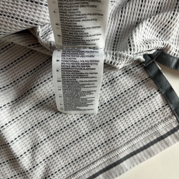 Kansas Jayhawks x Adidas Golf Gray Striped Performance Polo Shirt Men XL Stretch - Picture 8 of 8